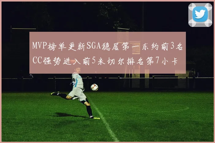 MVP榜单更新SGA稳居第一东约前3名CC强势进入前5米切尔排名第7小卡获提名